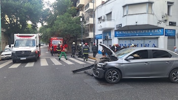 Los ocupantes del auto que