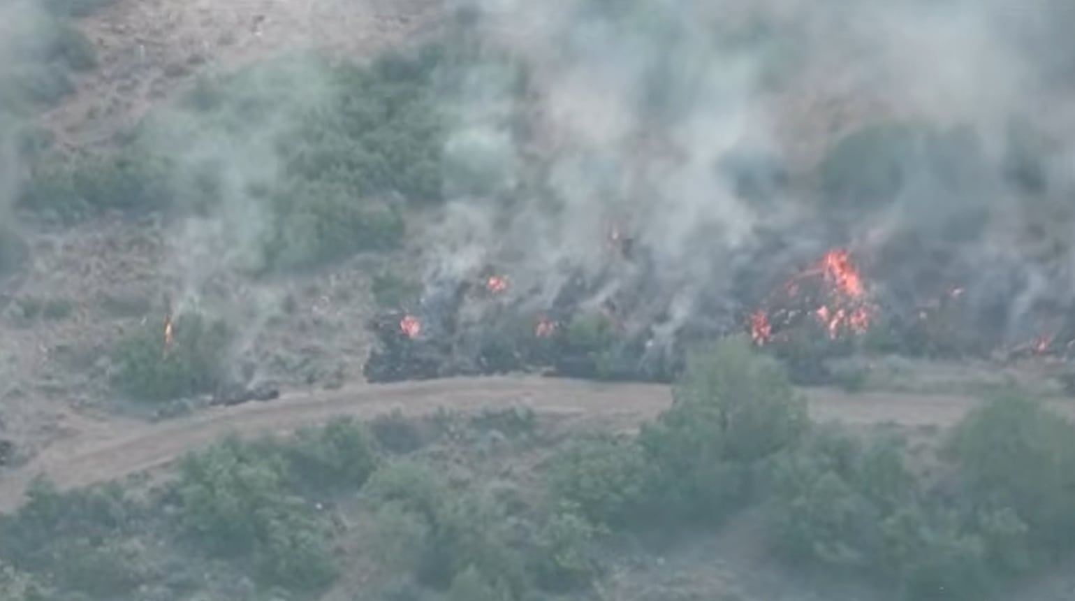 El incendio Widemouth 2 comenzó por un rayo el 27 de julio y ya arrasó casi 451 kilómetros cuadrados en Utah (KSL Utah)