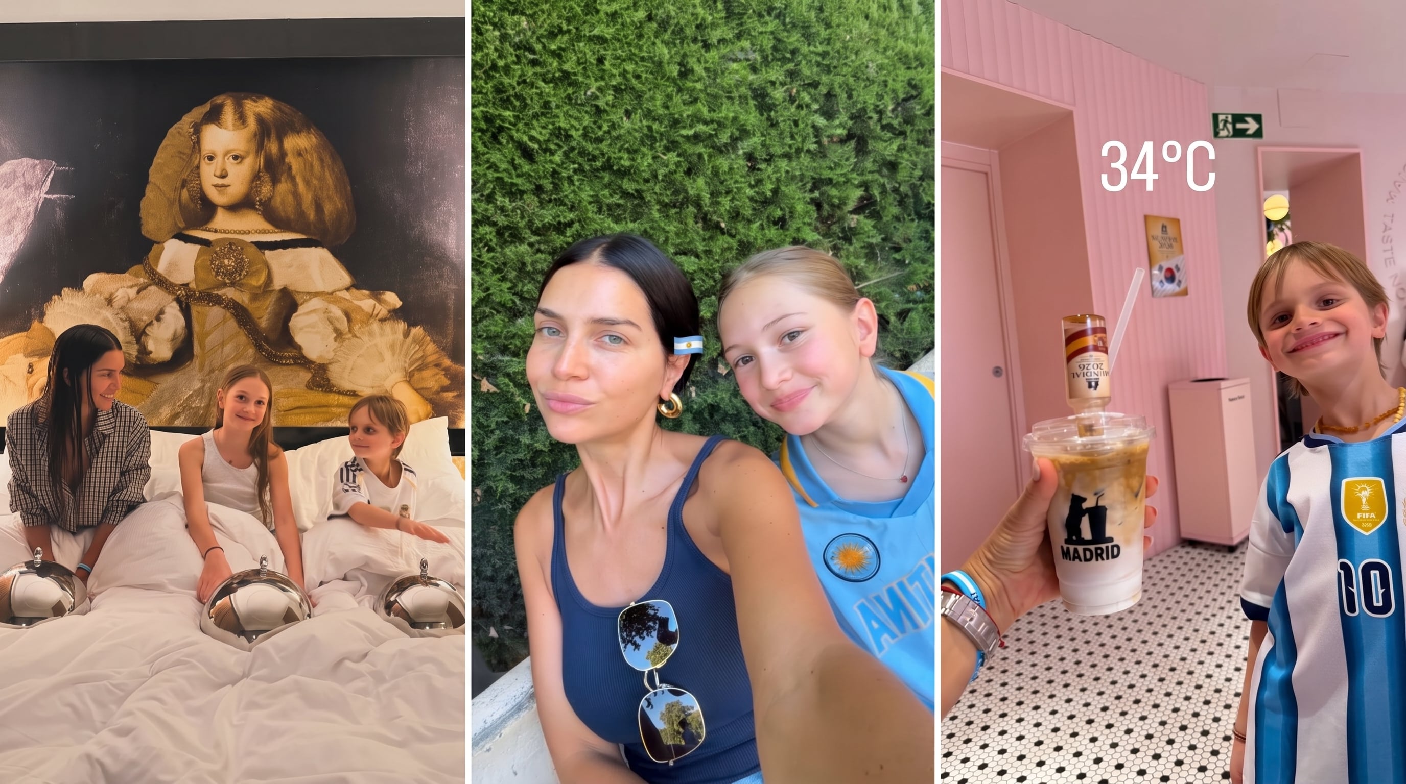 Juegos, meriendas y paseos: Zaira Nara disfrutó a pleno sus vacaciones con sus hijos en Madrid