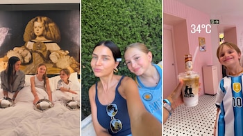 Juegos, meriendas y paseos: Zaira Nara disfrutó a pleno sus vacaciones con sus hijos en Madrid