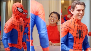 Tom Holland participó de incógnito en un concurso de Spider-Man y Zendaya lo eliminó con el voto final