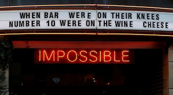 La marquesina de un local