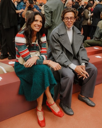 Gaby Sabatini en la Semana de la Moda en París