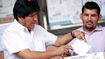 El voto del entonces presidente