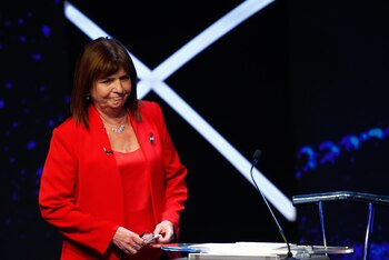 Patricia Bullrich, en el debate.