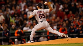 El jugador de los Astros de Houston, Jose Urquidy. EFE/EPA/CJ GUNTHER