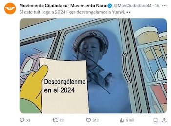Movimiento Ciudadano publicó un meme