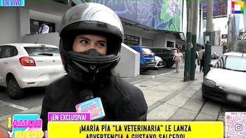 María Pía Vallejos habló con Amor y Fuego y afirmó que no seguirá si no hay una “separación real” por parte de Gustavo Salcedo. Captura: 'Amor y Fuego'.