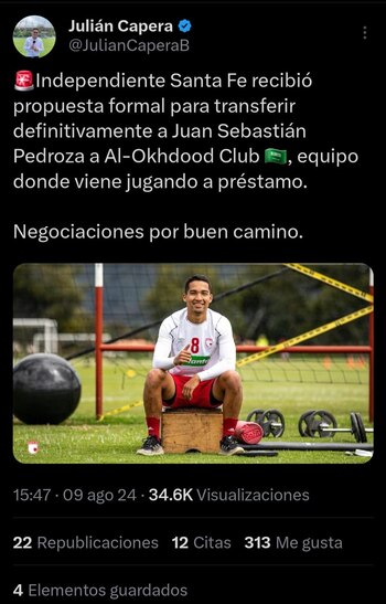 El periodista confirmó a través