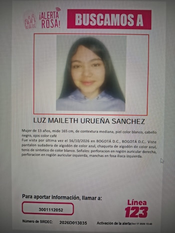Las autoridades de Bogotá buscan a Luz Maileth Urueña Sánchez tras su desaparición en el colegio Jairo Aníbal Niño de Kennedy - crédito @RocioDussanPer/X