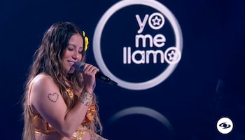 La participante hablaba similar a la artista - crédito Emisión Yo me llamo / Caracol Televisión