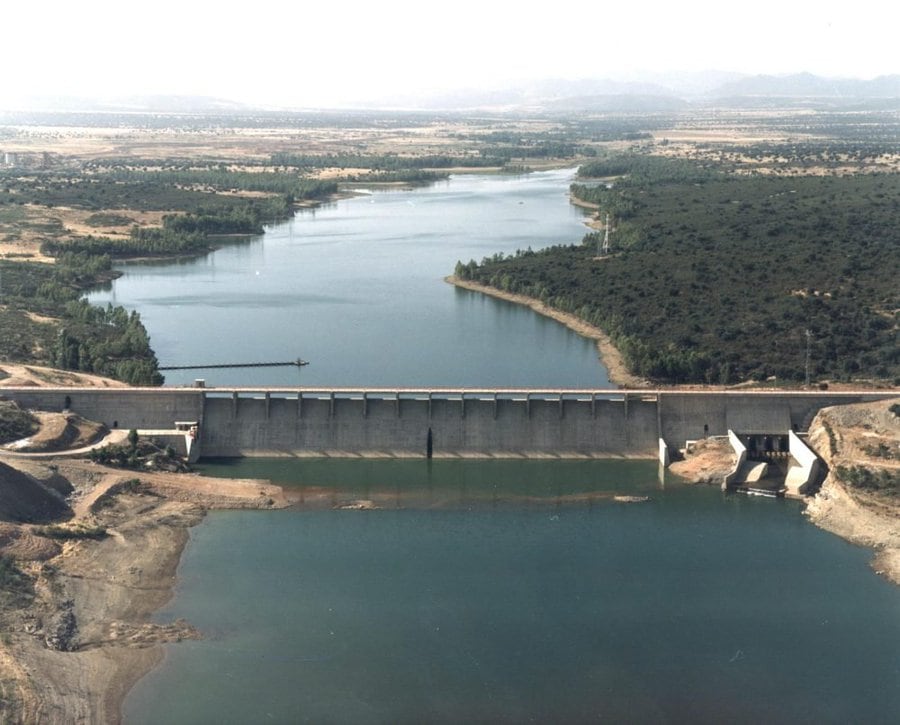 la presa de Valdecaballeros, en la provincia de Badajoz