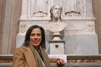 La investigadora Valentina Salerno, quien