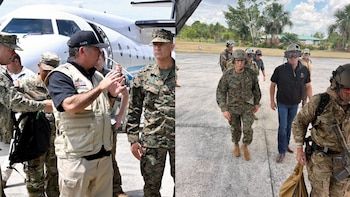 El ministro de Defensa, Rafael Belaunde, se reunió en Iquitos con el embajador de Estados Unidos en el Perú, Bernie Navarro, y el comandante del Comando Sur de ese país, general Francis L. Donovan.