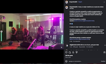 The Scepter se dio el tiempo para ofrecer este pequeño show. (Instagram)
