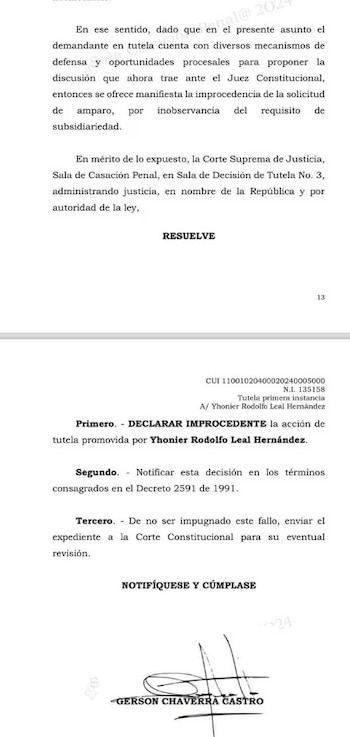 Jhonier leal-tutela-corte suprema