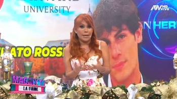 Magaly Medina critica duramente a Renato Rossini por comparar Gran Hermano con Harvard: “Es un hueco”. (Captura: Magaly TV La Firme)