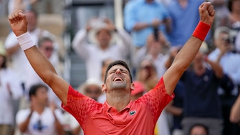 Djokovic celebra su triunfo en