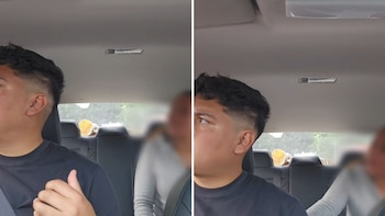 El momento fue captado por