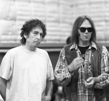 Bob Dylan y Neil Young juntos