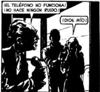 El teléfono viejo no funciona.