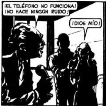 El teléfono viejo no funciona.