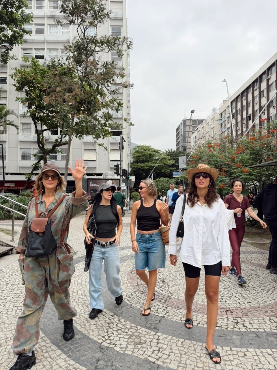 El grupo aprovechó para recorrer la ciudad brasileña