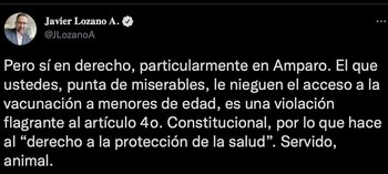 Javier Lozano arremetió contra el