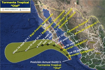 tormenta-tropical-ciclon-huracan-olaf-Mexico-Jalisco-Baja-California-Sur