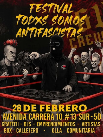 El Festival "Todxs Somos Antifascistas"