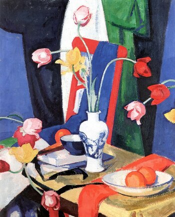 "Still Life with Tulips" (1919),