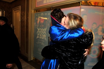 El abrazo entre Daniela y