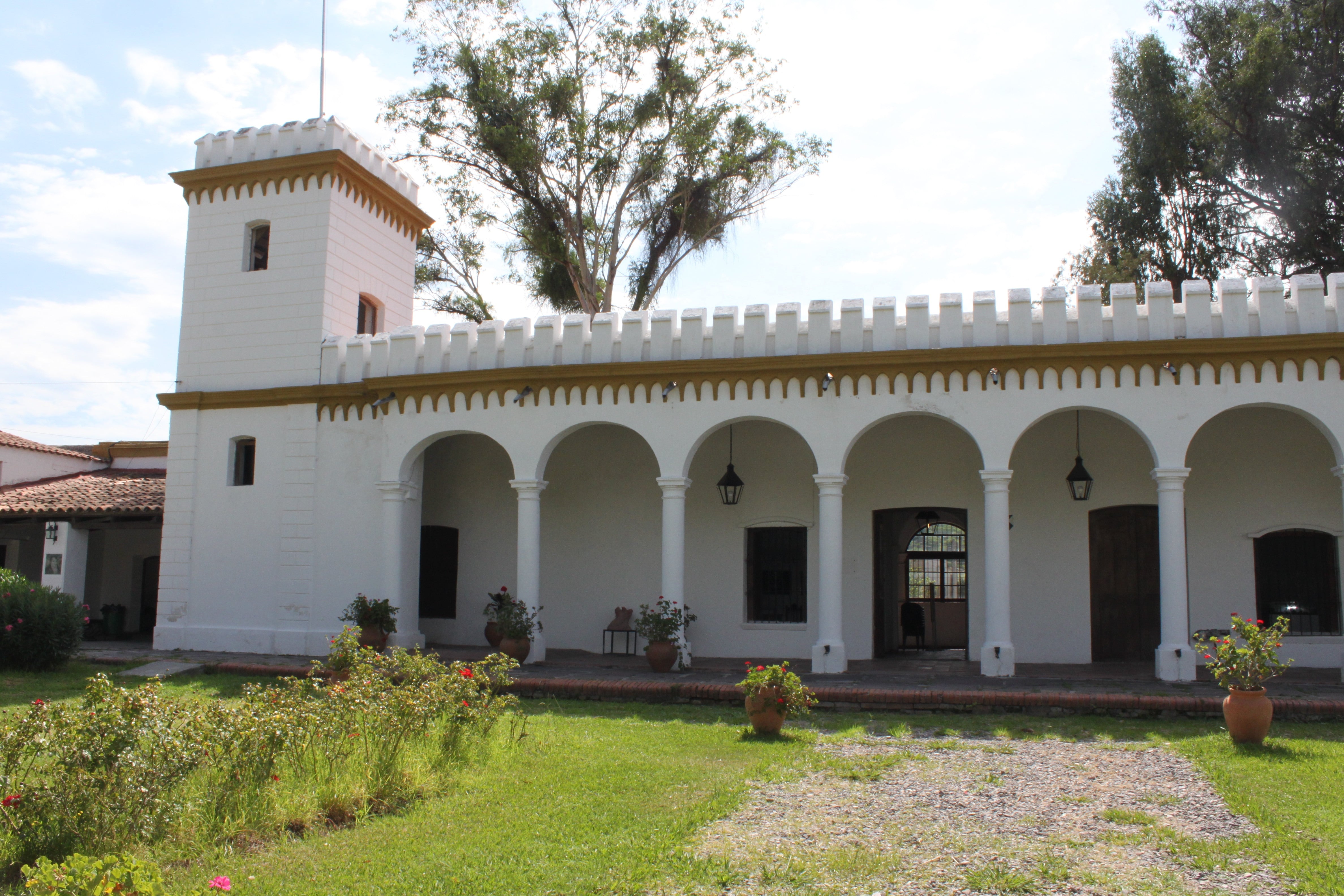 Frente de la finca Castañares. Desde el mirador, Belgrano tuvo un completo panorama del lugar donde daría el combate