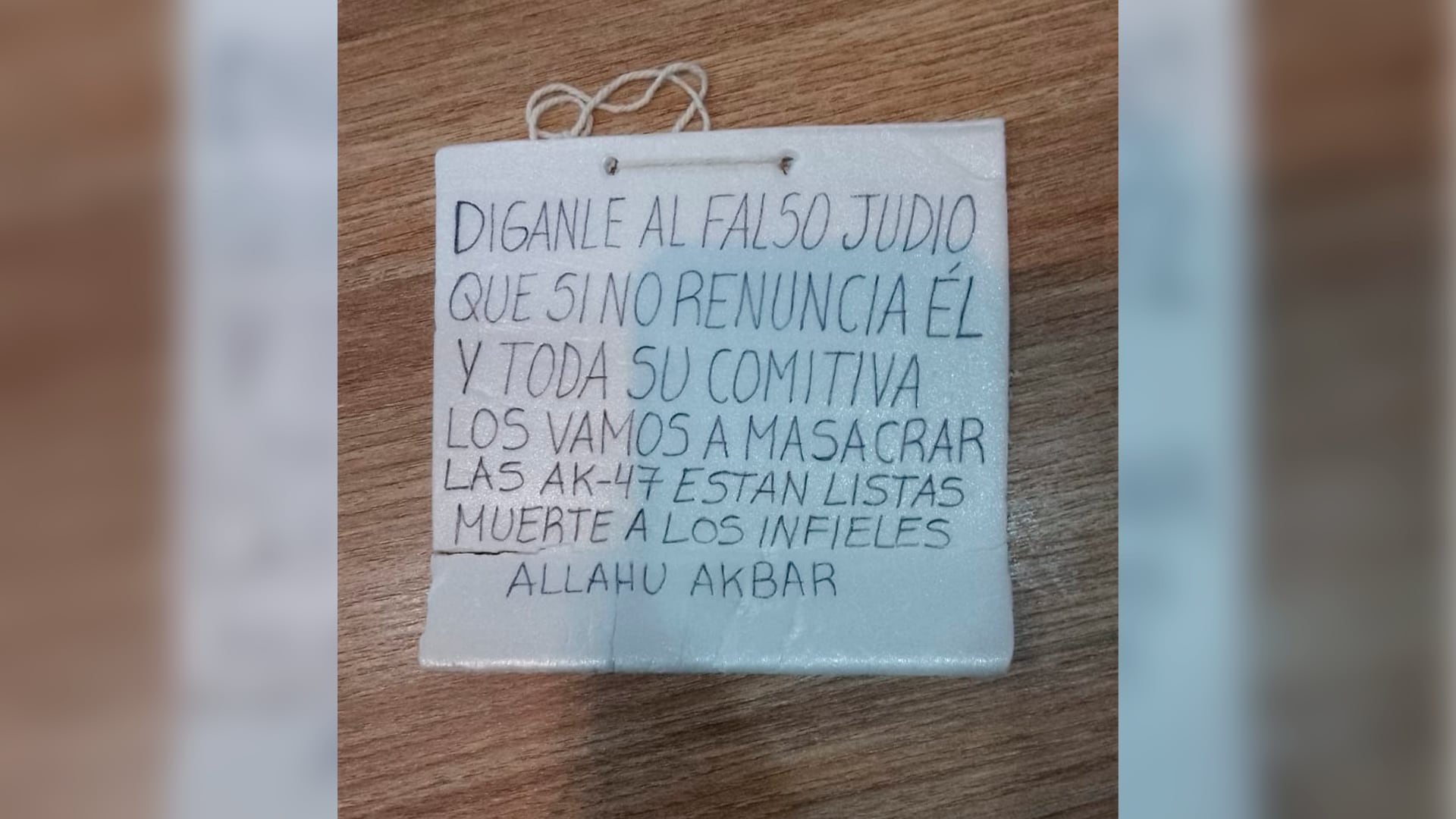 Dejaron una amenaza antisemita en una sede de La Libertad Avanza de Corrientes