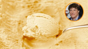 Helado de vainilla proteico de