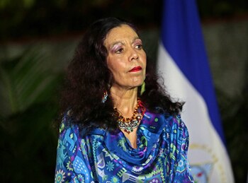 La vicepresidenta del régimen nicaragüense,