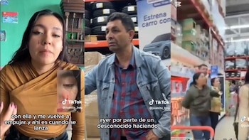 Según el video, este hombre sería el agresor que le dejo varias lesiones - crédito composición fotográfica