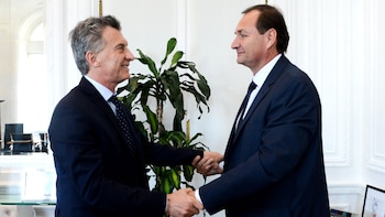 Mauricio Macri y Pedro Dellarossa