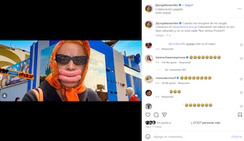 Jorge Benavides parodió la transformación