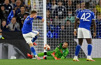 David Ospina, en acción en