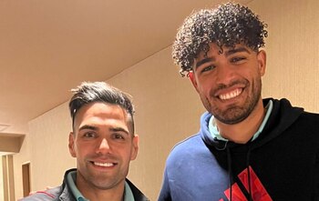 Radamel Falcao y Álvaro Montero