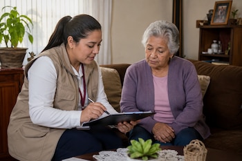 Personal de la Secretaría de Bienestar puede realizar visitas domiciliarias para registrar a mujeres de 60 a 64 años y adultos mayores que, por motivos de salud o movilidad, no puedan acudir a un módulo durante el periodo de incorporación a las Pensiones para el Bienestar