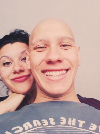 Pablo y su hermana Camila,