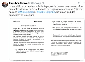 Jorge Iván Cuervo aseguró que el Ejecutivo adelanta las acciones pertinentes para esclarecer los hechos - crédito @cuervoji/X
