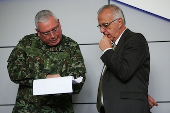 El ministro de Defensa sostiene que una de las razones de la violencia en Jamundí fue el retiro en el Gobierno pasado de un batallón que se encontraba en la zona - crédito Luisa Gonzalez/REUTERS