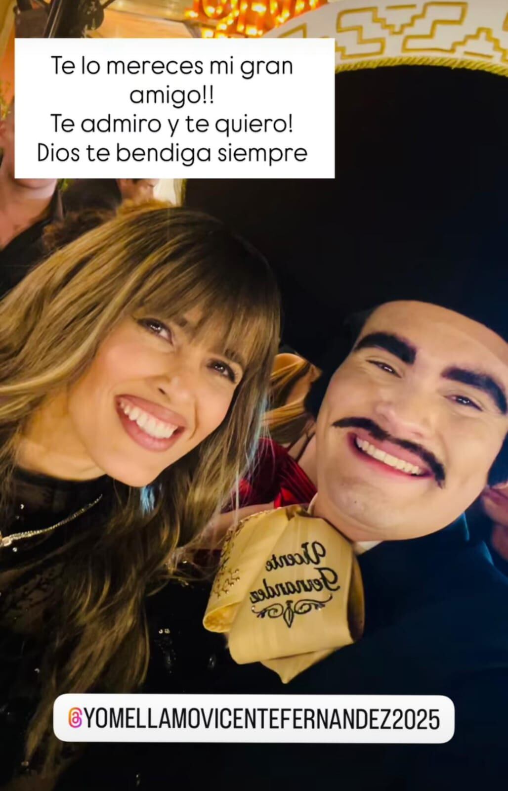 Los artistas mantienen su relación de amistad - crédito Instagram