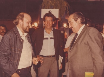 El escritor Osvaldo Soriano y