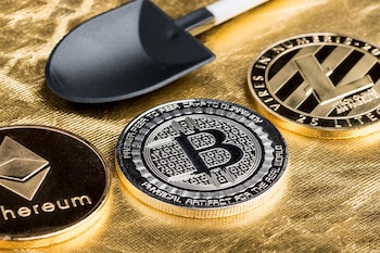 Una representación de la minería de criptomonedas. (Getty Images)