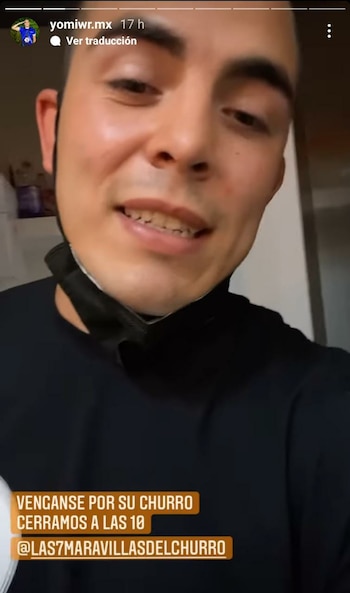 Christian Anguiano durante la inauguración