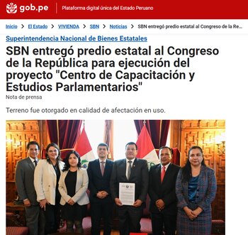 Publicación de la SBN del 04 de octubre. Comunicaciones SBN.